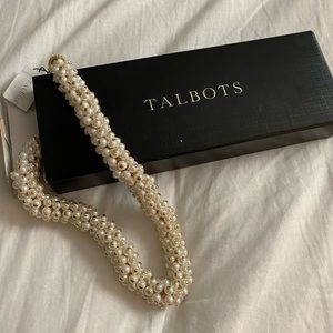 NWT Talbots Pearl Necklace